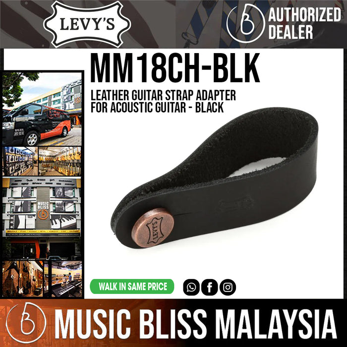 Levy's MM18CH-BLK Acoustic Adapter - Black - Music Bliss Malaysia