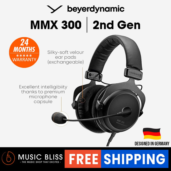 Beyerdynamic MMX 300 2nd Generation Premium Gaming Closed Back Stereo Headset - Music Bliss Malaysia