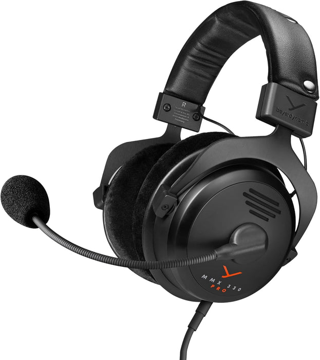 Beyerdynamic MMX 330 PRO Open-back Gaming Headset with Stellar.45 Driver and Condenser Microphone – Wired Gaming Headset
