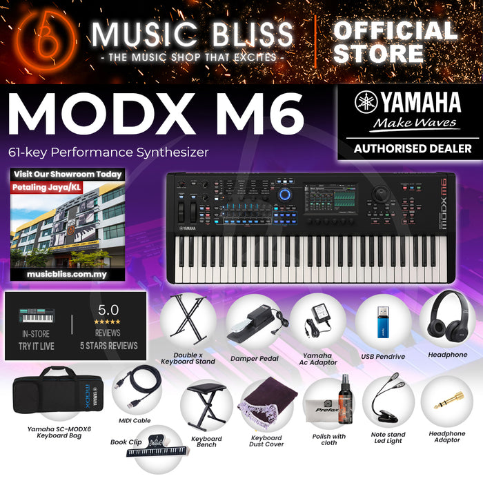 Yamaha MODX M6 Semi-weighted Key Synthesizer