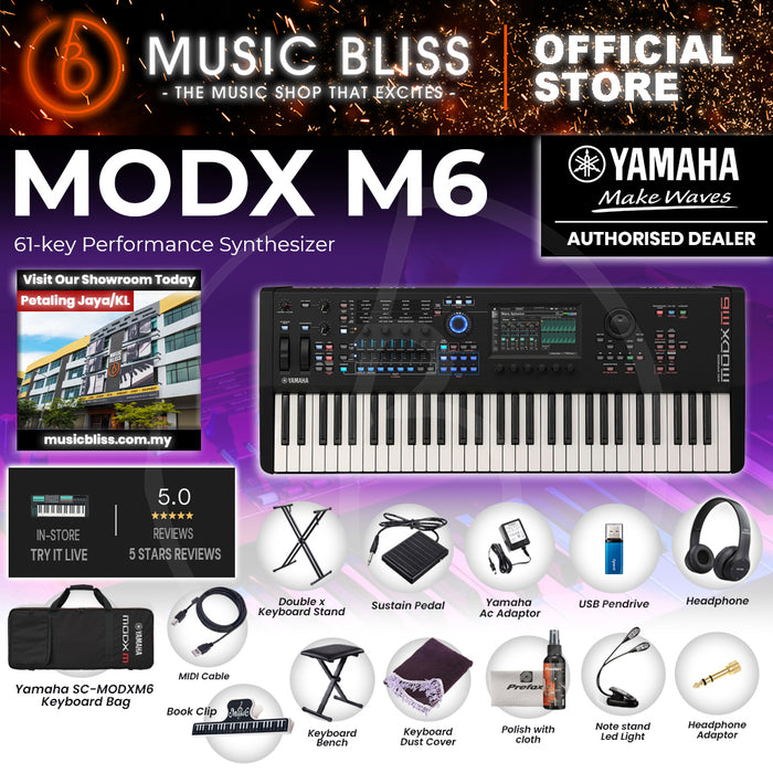 Yamaha MODX M6 Semi-weighted Key Synthesizer