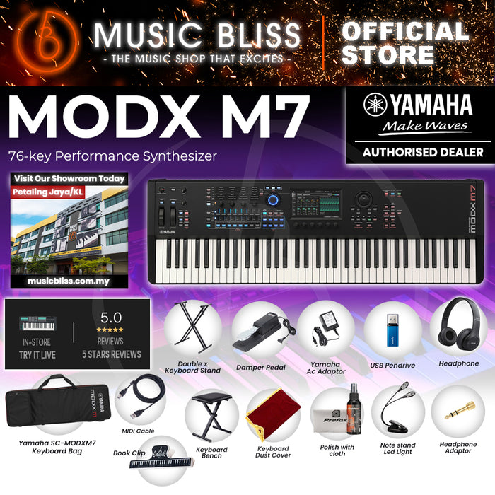 Yamaha MODX M7 Semi-weighted Key Synthesizer