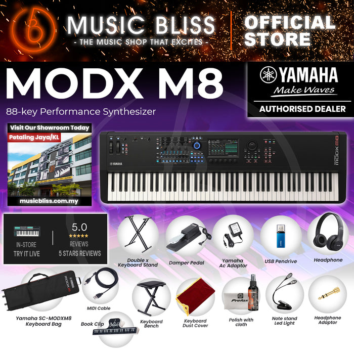 Yamaha MODX M8 88 GHS-weighted Key Synthesizer