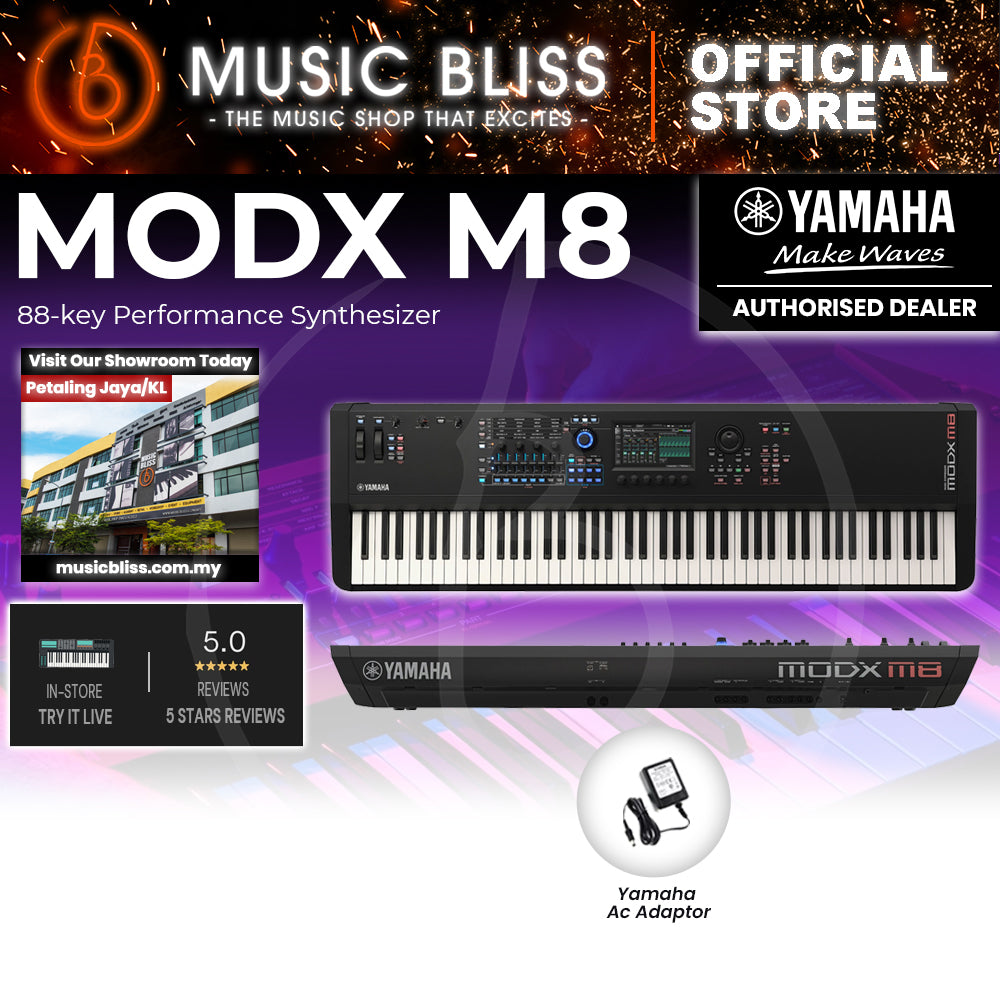 Yamaha MODX M8 88 GHS-weighted Key Synthesizer — Music Bliss Malaysia