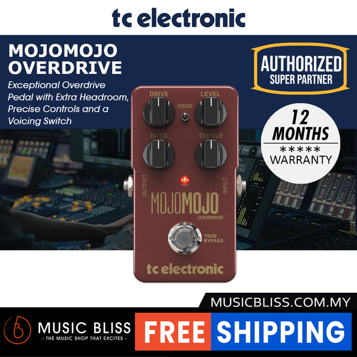TC Electronic MojoMojo Overdrive Guitar Effects Pedal - Music Bliss Malaysia
