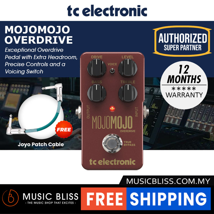 TC Electronic MojoMojo Overdrive Guitar Effects Pedal - Music Bliss Malaysia