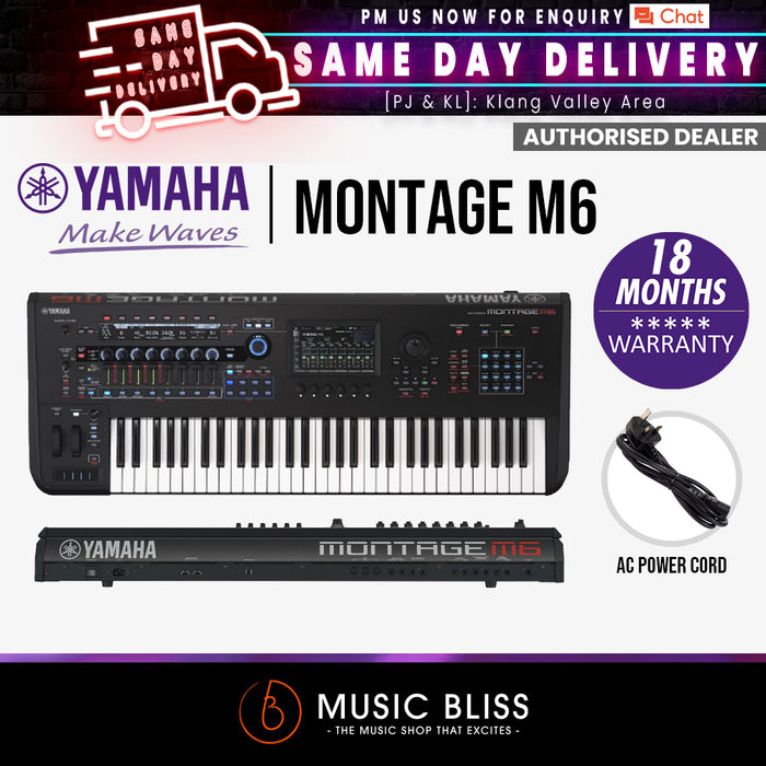 Yamaha Montage M6 61-key Synthesizer - Music Bliss Malaysia