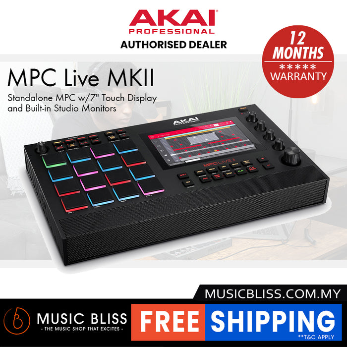 Akai Professional MPC Live MKII Standalone Sampler and Sequencer