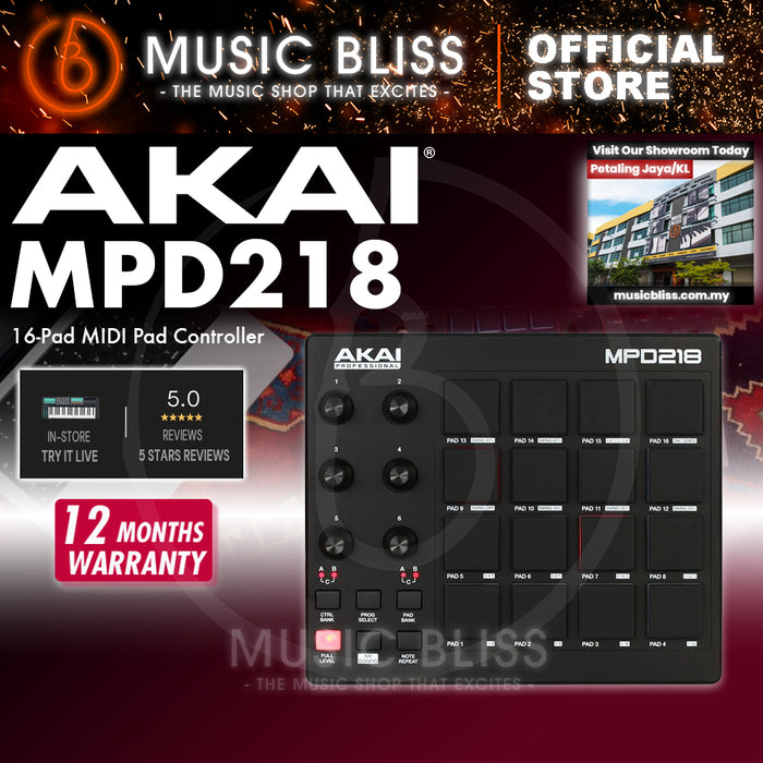 Akai Professional MPD218 MIDI Pad Controller