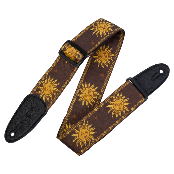 Levy's MPJG '60s Sun Polyester Guitar Strap - Brown