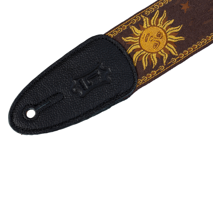Levy's MPJG '60s Sun Polyester Guitar Strap - Brown