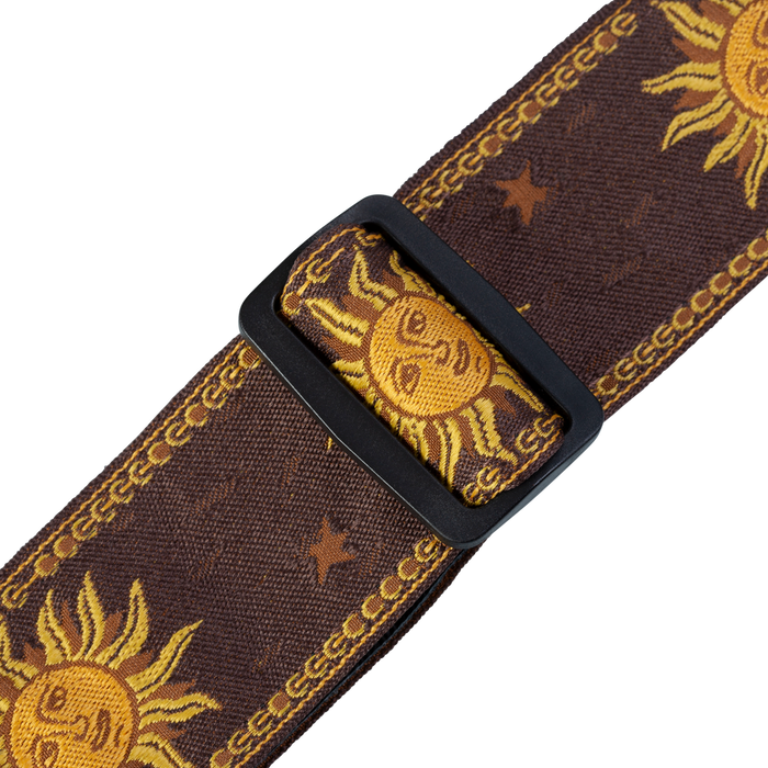 Levy's MPJG '60s Sun Polyester Guitar Strap - Brown