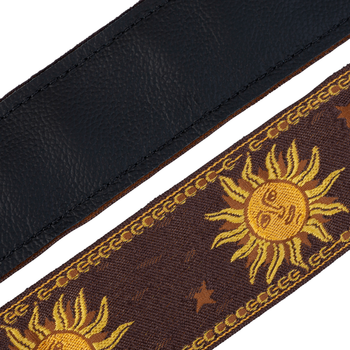 Levy's MPJG '60s Sun Polyester Guitar Strap - Brown
