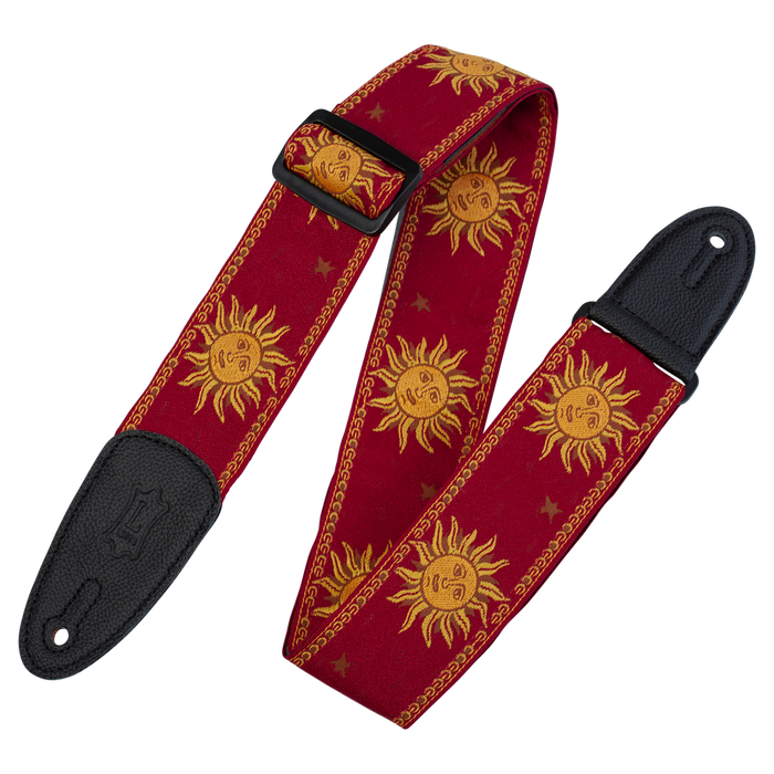 Levy's MPJG '60s Sun Polyester Guitar Strap - Red
