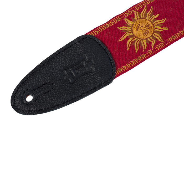 Levy's MPJG '60s Sun Polyester Guitar Strap - Red
