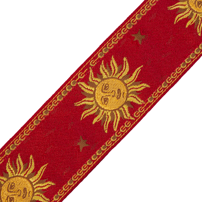 Levy's MPJG '60s Sun Polyester Guitar Strap - Red
