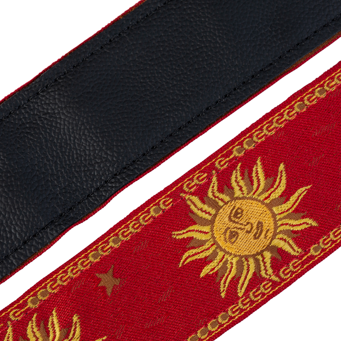 Levy's MPJG '60s Sun Polyester Guitar Strap - Red