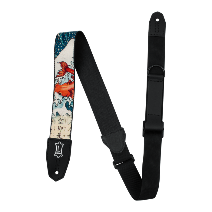 Levy's MPRH-16 Right Height Polyester Guitar Strap - Koi