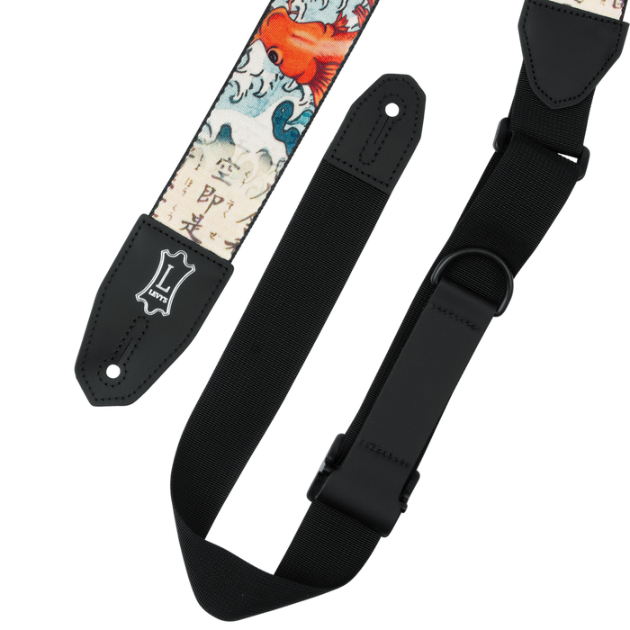 Levy's MPRH-16 Right Height Polyester Guitar Strap - Koi