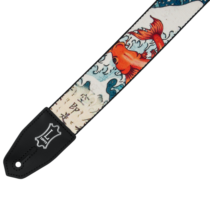 Levy's MPRH-16 Right Height Polyester Guitar Strap - Koi