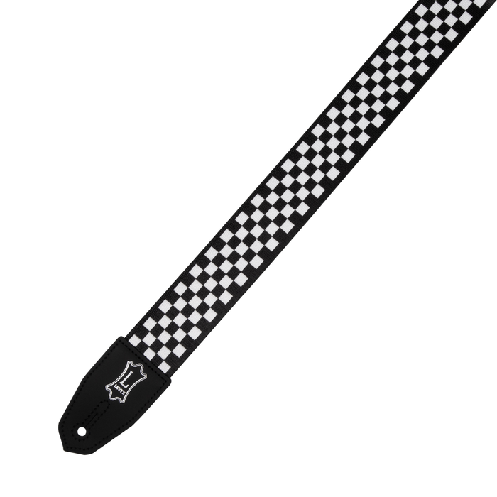 Levy's MPRH-28 Right Height Polyester Guitar Strap - Checkered Motif