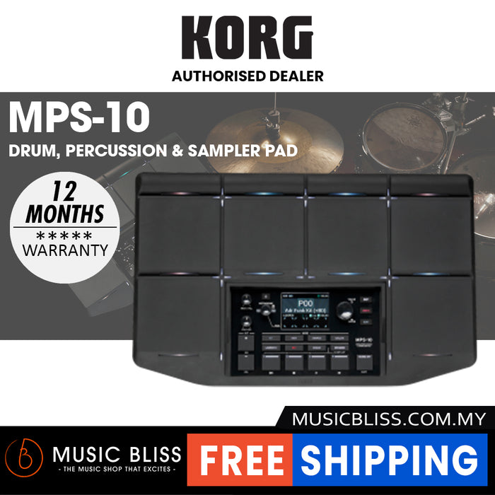 Korg MPS-10 Drum Percussion and Sampler Pad - Music Bliss Malaysia