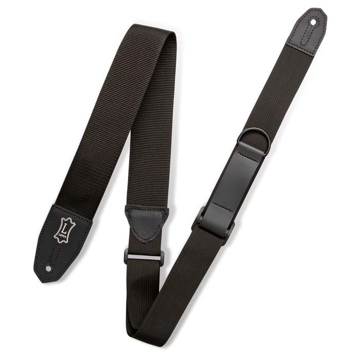 Levy's MRHP-BLK 2-inch Wide Polyester Right Height Guitar Strap - Black