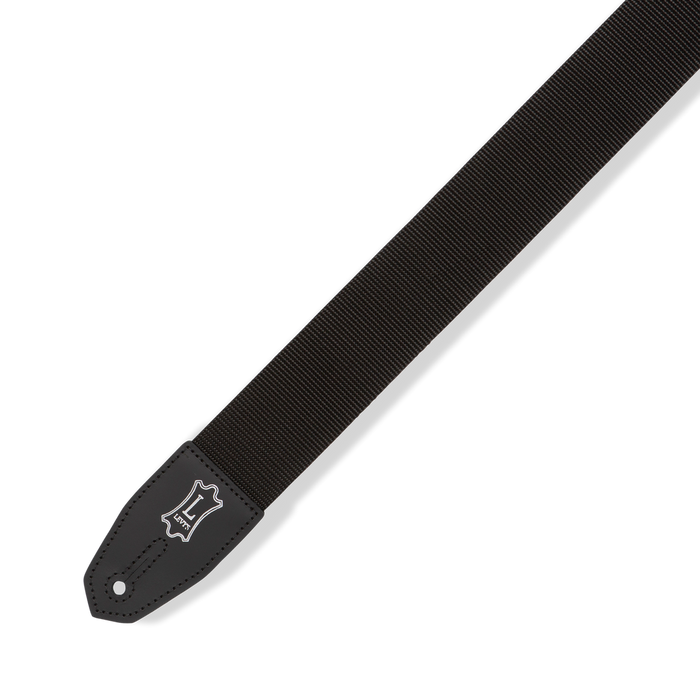 Levy's MRHP-BLK 2-inch Wide Polyester Right Height Guitar Strap - Black