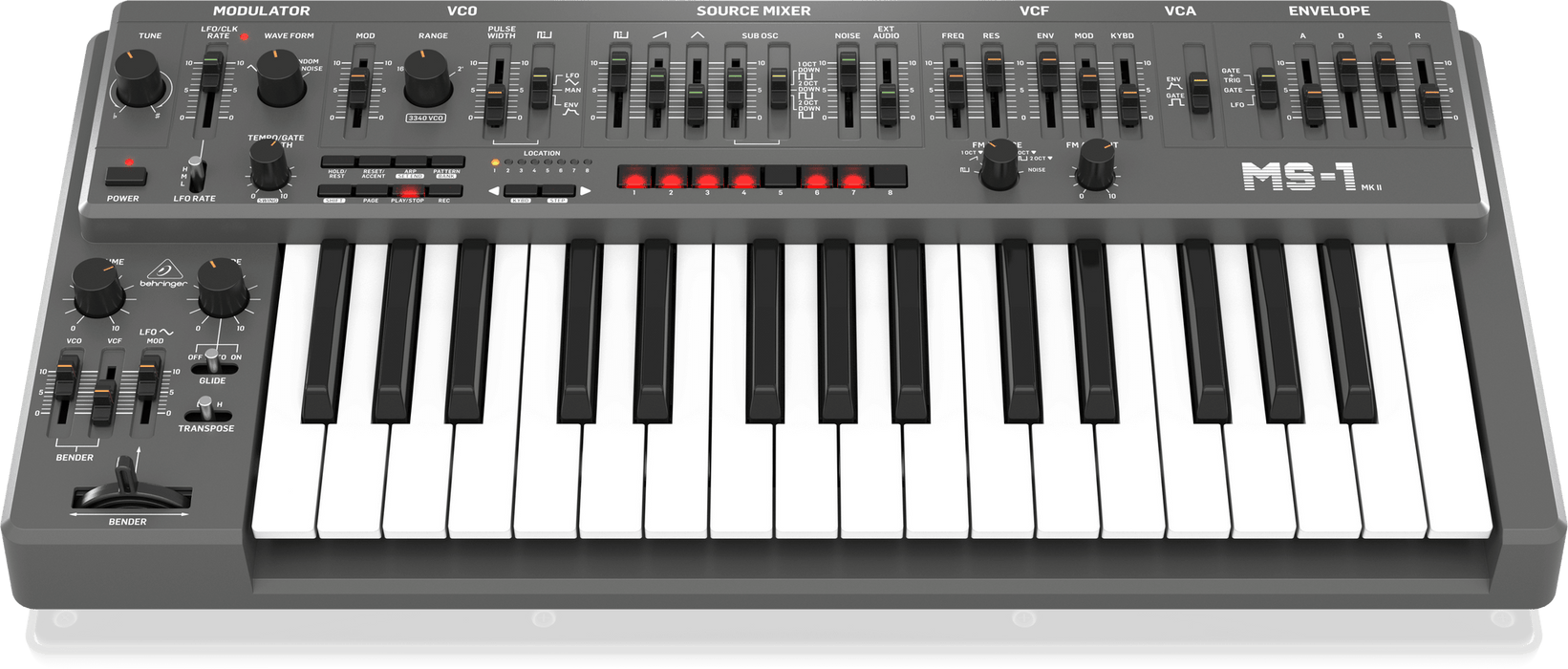 Behringer MS-1 MK II-GY 32-key Monophonic Analog Synthesizer - Gray