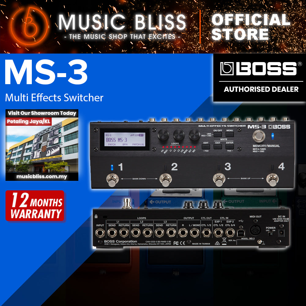 Boss MS-3 Multi Effects Switcher (MS3) | Music Bliss Malaysia