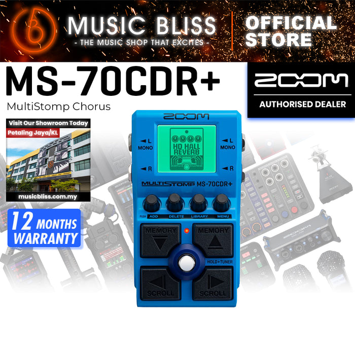 Zoom MS-70CDR+ MultiStomp Chorus/Delay/Reverb Pedal