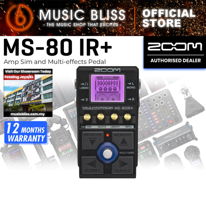 Zoom MS-80 IR+ Amp Sim and Multi-effects Pedal