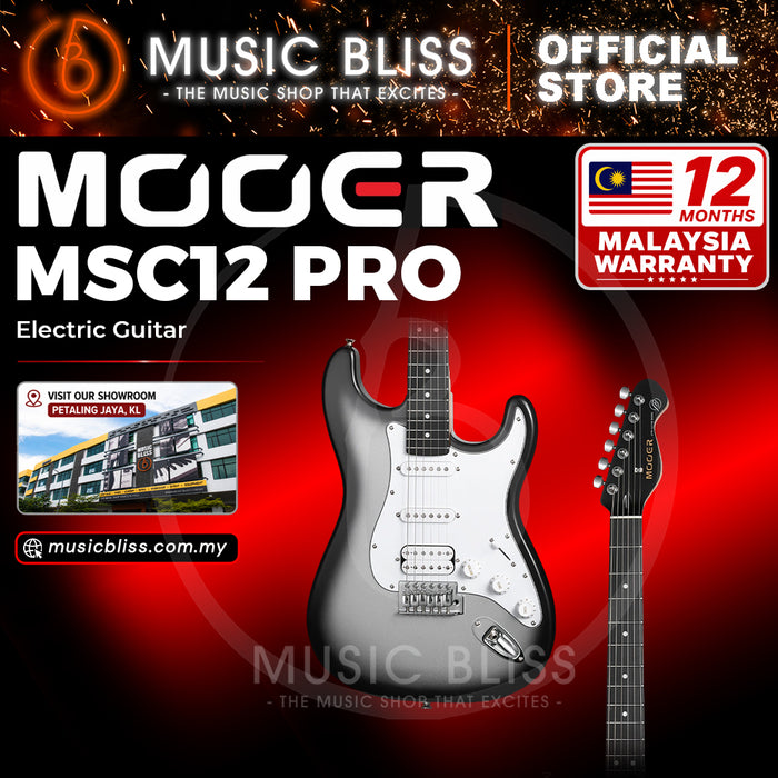 Mooer MSC12 Pro C Iron Silver Electric Guitar
