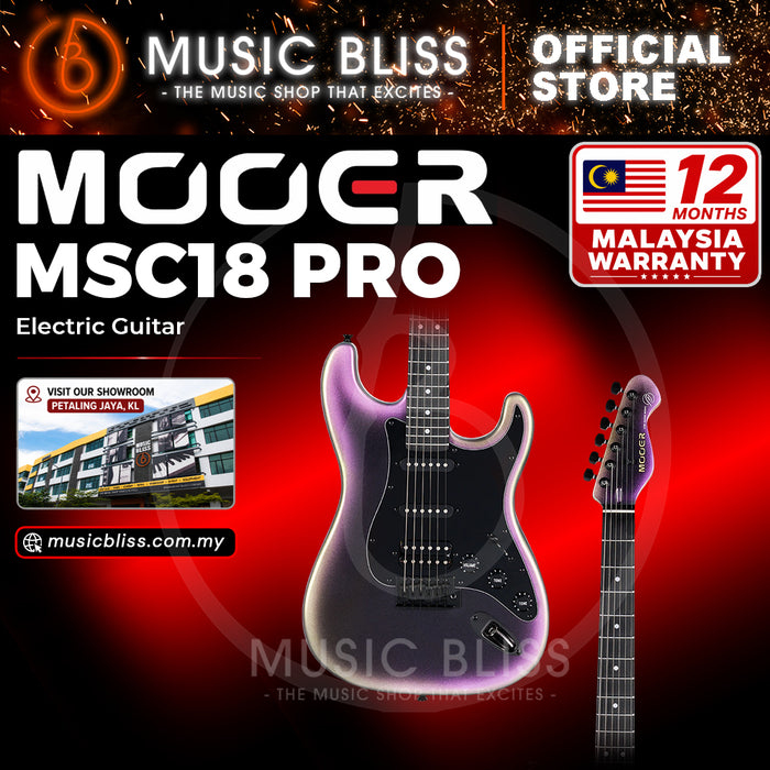 Mooer MSC18 Pro Midnight Violet Electric Guitar