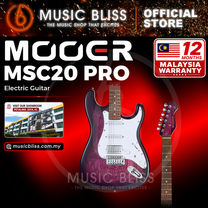 Mooer MSC20 Pro Prune Purple Electric Guitar