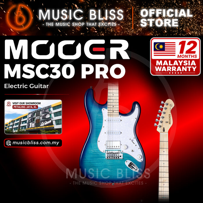 Mooer MSC30 Pro Lake Blue Electric Guitar