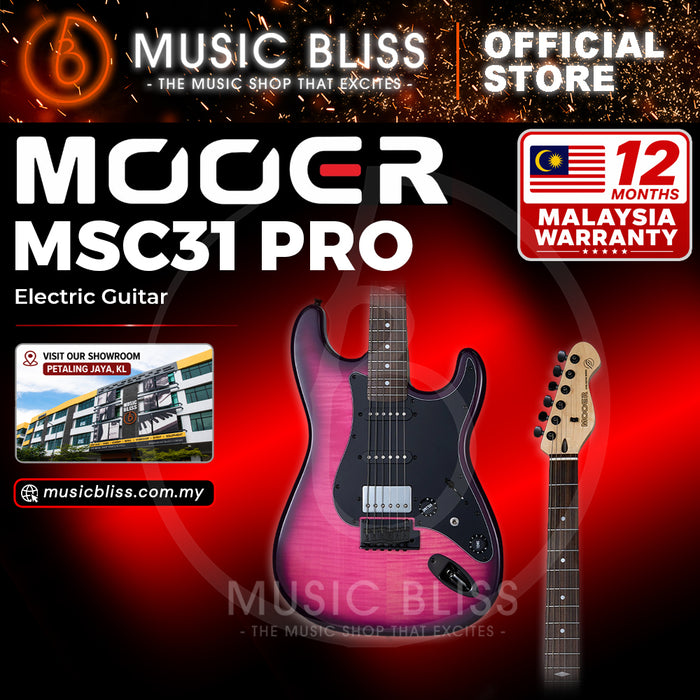 Mooer MSC31 Pro Purple Burst Electric Guitar