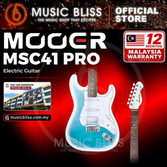 Mooer MSC41 Pro Dreamy Blue Electric Guitar