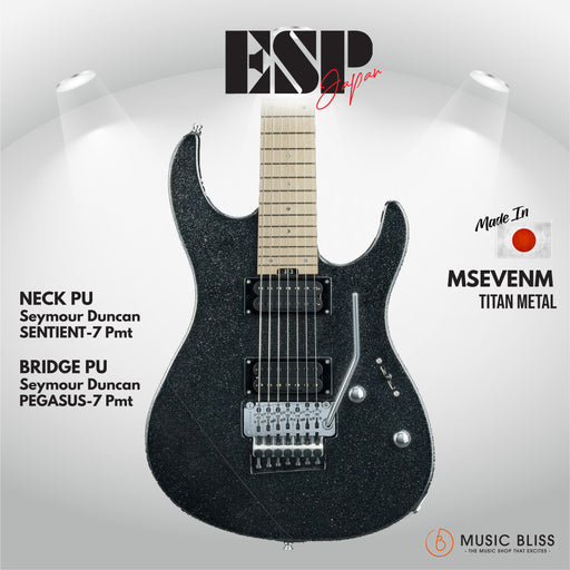 ESP Original M-SEVEN/M - Titan Metal [MIJ - Made in Japan] - Music Bliss Malaysia