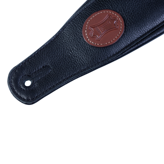 Levy's MSS2 Garment Leather Guitar Strap - Black
