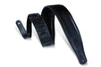 Levy's MSSB2-BLK 3" Wide Black Garment Leather Guitar Strap - Music Bliss Malaysia