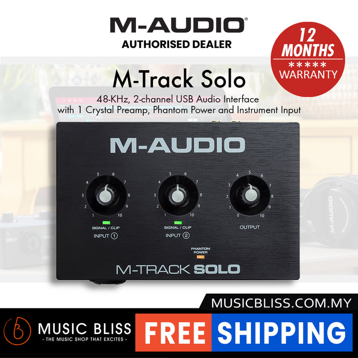 M-Audio M-Track Solo 2-Channel USB Audio Interface