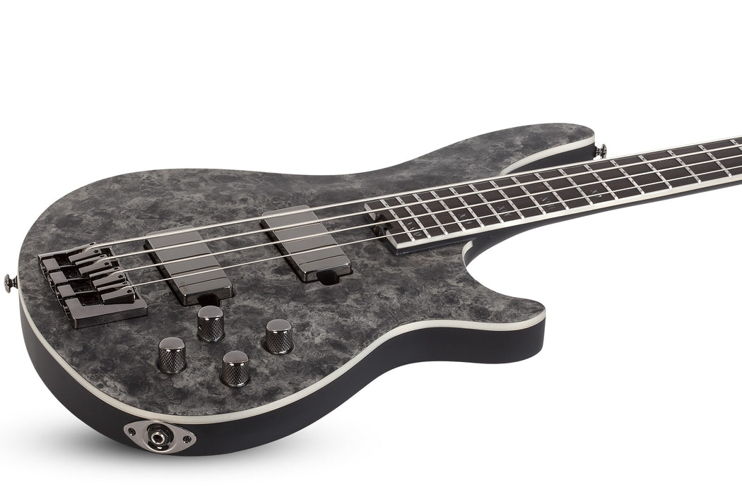 Schecter MVP C-4 Electric Bass Guitar - Satin Black Reign