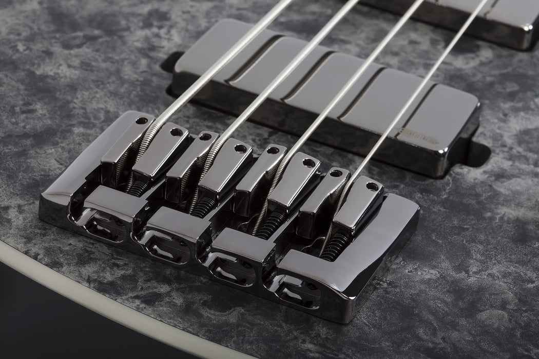 Schecter MVP C-4 Electric Bass Guitar - Satin Black Reign