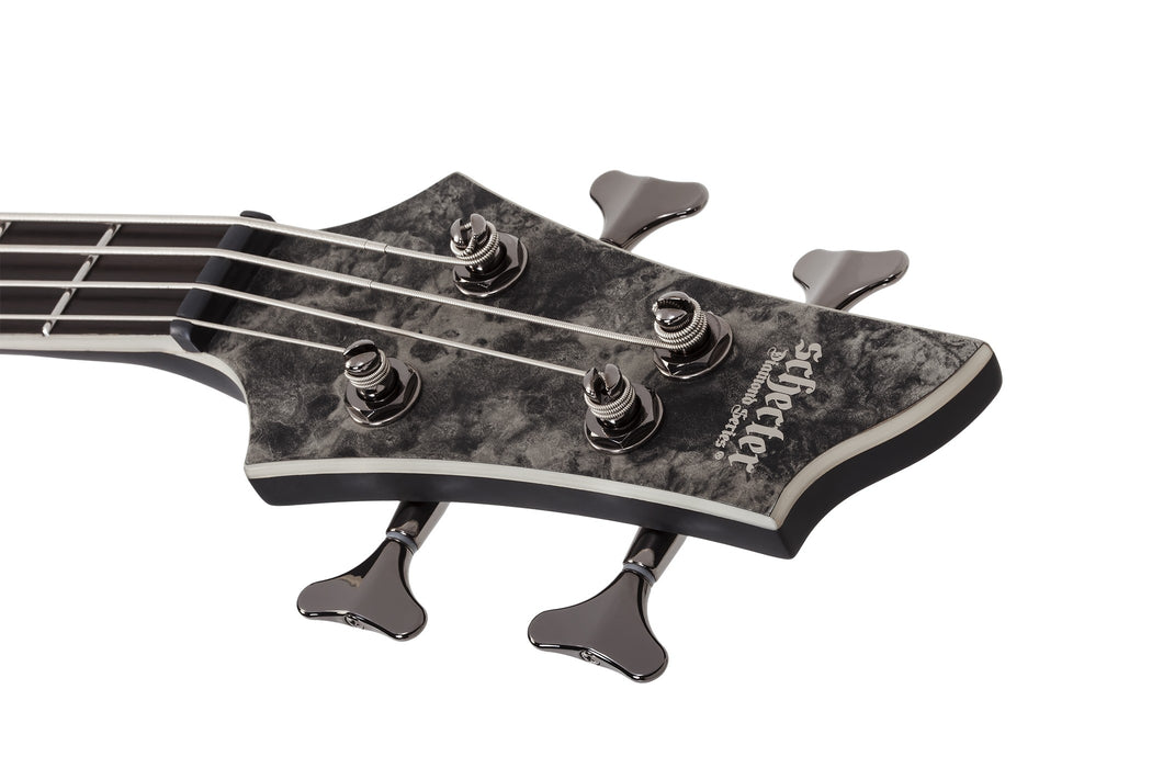 Schecter MVP C-4 Electric Bass Guitar - Satin Black Reign
