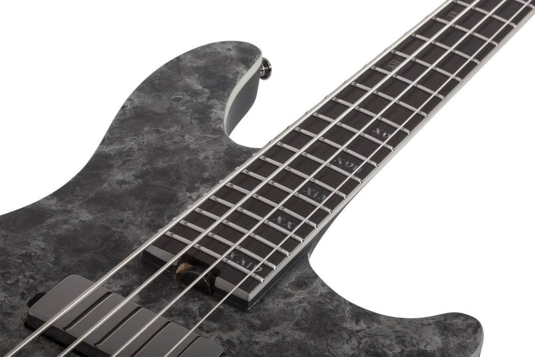 Schecter MVP C-4 Electric Bass Guitar - Satin Black Reign