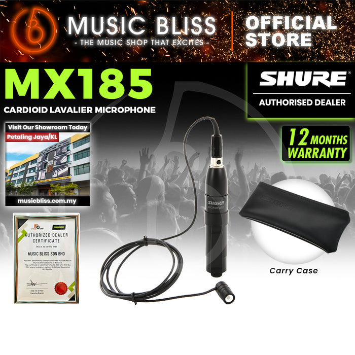 Shure MX185 Cardioid Lavalier Microphone