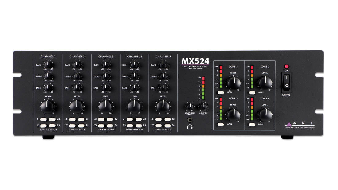 ART Pro Audio MX524 Stereo Zone Mixer