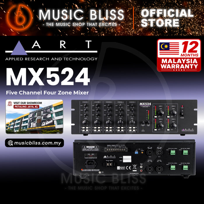 ART Pro Audio MX524 Stereo Zone Mixer