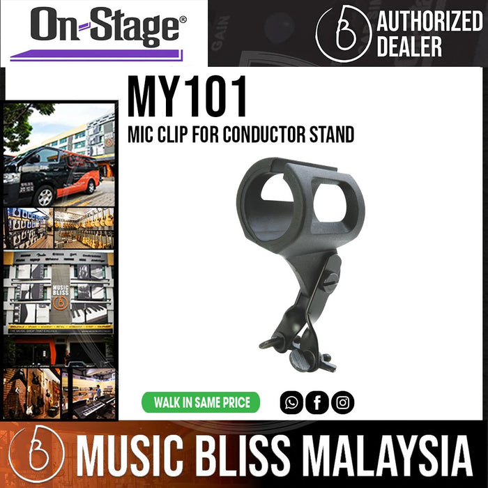 On-Stage MY101 Mic Clip for Conductor Stand - Music Bliss Malaysia